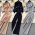 Women High Fashionable Knitted Co-Ord Sets With Belt